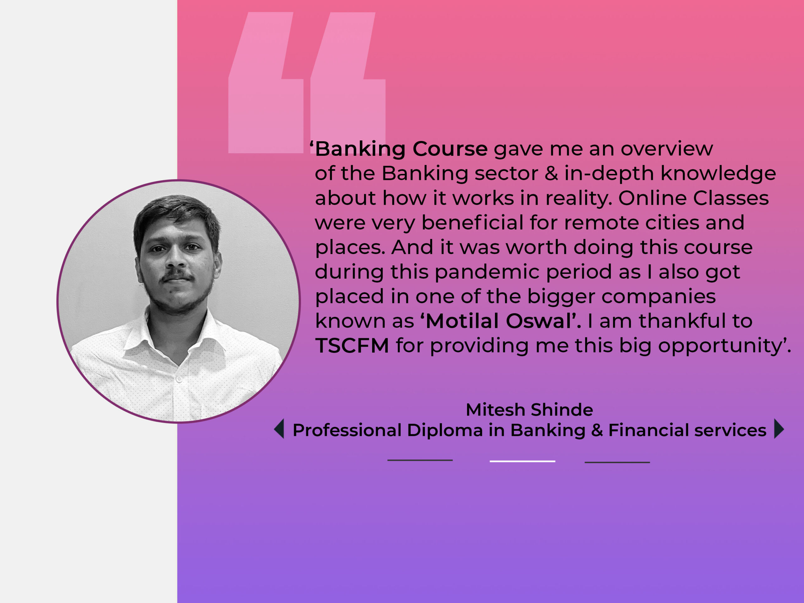 mitesh shinde - banking student